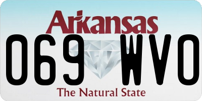 AR license plate 069WVO