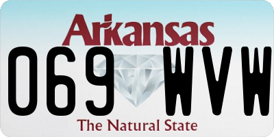 AR license plate 069WVW