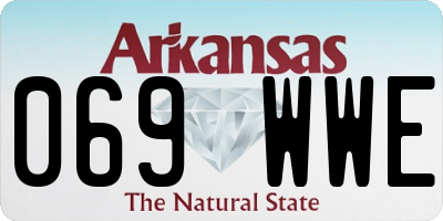 AR license plate 069WWE