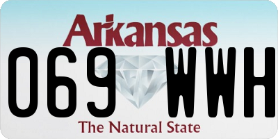 AR license plate 069WWH