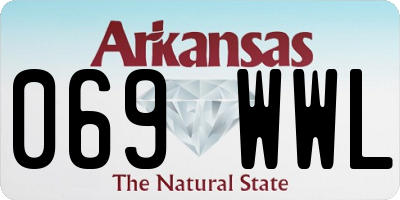 AR license plate 069WWL