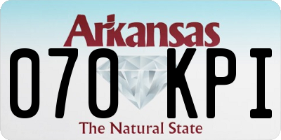 AR license plate 070KPI