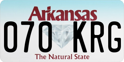 AR license plate 070KRG