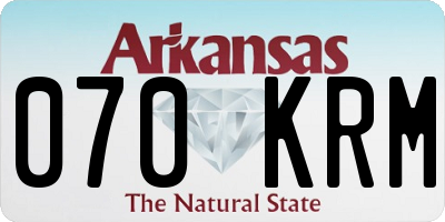 AR license plate 070KRM