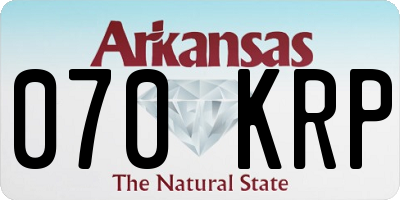 AR license plate 070KRP