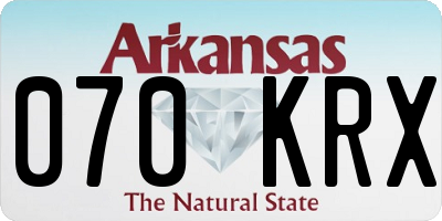 AR license plate 070KRX