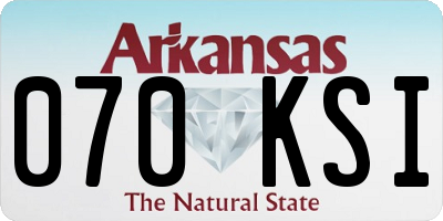 AR license plate 070KSI
