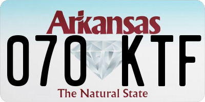 AR license plate 070KTF