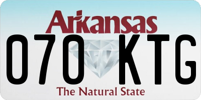 AR license plate 070KTG