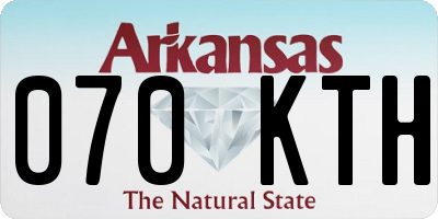 AR license plate 070KTH