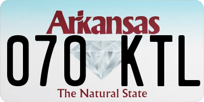 AR license plate 070KTL