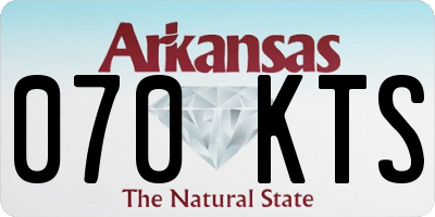 AR license plate 070KTS