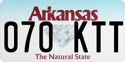 AR license plate 070KTT