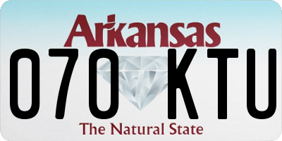 AR license plate 070KTU