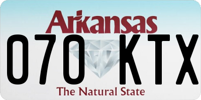 AR license plate 070KTX