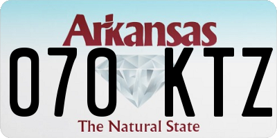 AR license plate 070KTZ