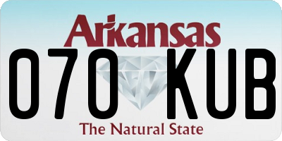 AR license plate 070KUB