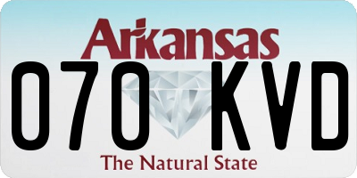 AR license plate 070KVD