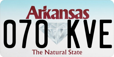 AR license plate 070KVE