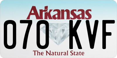 AR license plate 070KVF