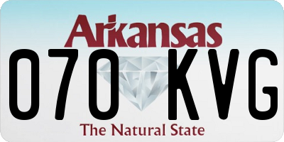 AR license plate 070KVG