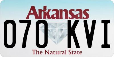AR license plate 070KVI