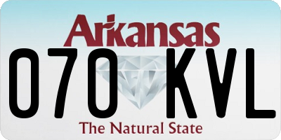 AR license plate 070KVL