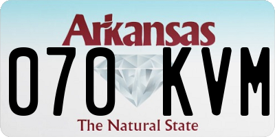 AR license plate 070KVM
