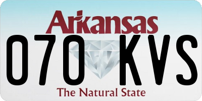 AR license plate 070KVS