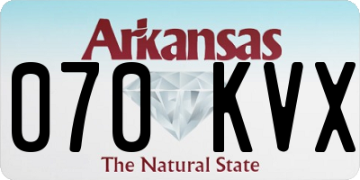 AR license plate 070KVX