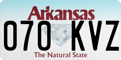 AR license plate 070KVZ