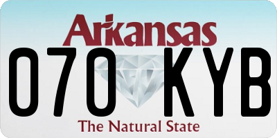 AR license plate 070KYB
