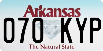 AR license plate 070KYP