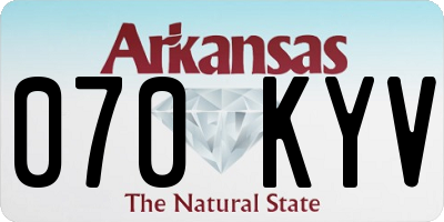AR license plate 070KYV