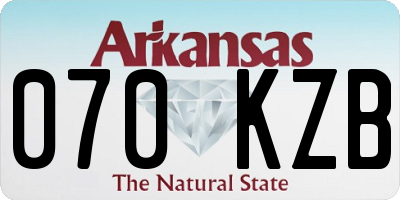 AR license plate 070KZB