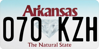 AR license plate 070KZH