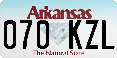 AR license plate 070KZL