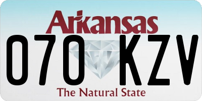 AR license plate 070KZV