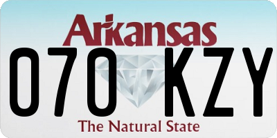 AR license plate 070KZY