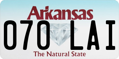 AR license plate 070LAI