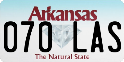 AR license plate 070LAS