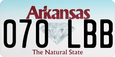 AR license plate 070LBB