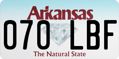 AR license plate 070LBF