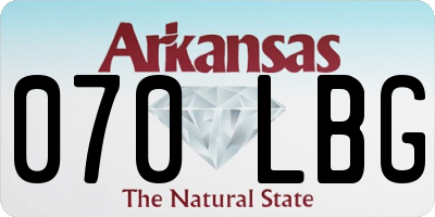 AR license plate 070LBG