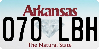 AR license plate 070LBH