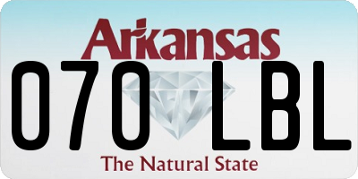 AR license plate 070LBL