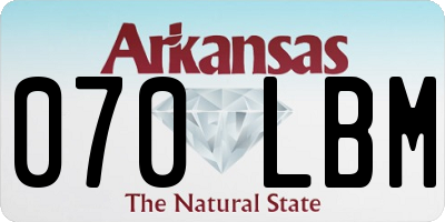 AR license plate 070LBM