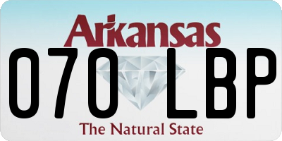 AR license plate 070LBP