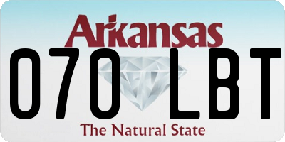 AR license plate 070LBT