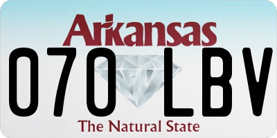 AR license plate 070LBV